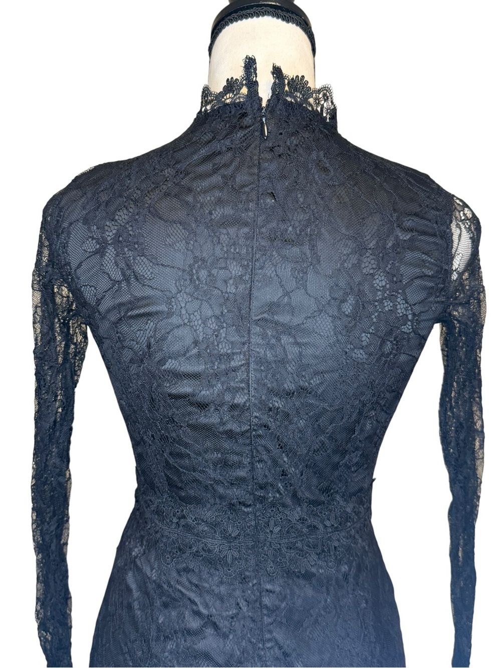Rachel Parcell Black Lace V-Neck Long Sleeve Midi Dress - Picture 7 of 7